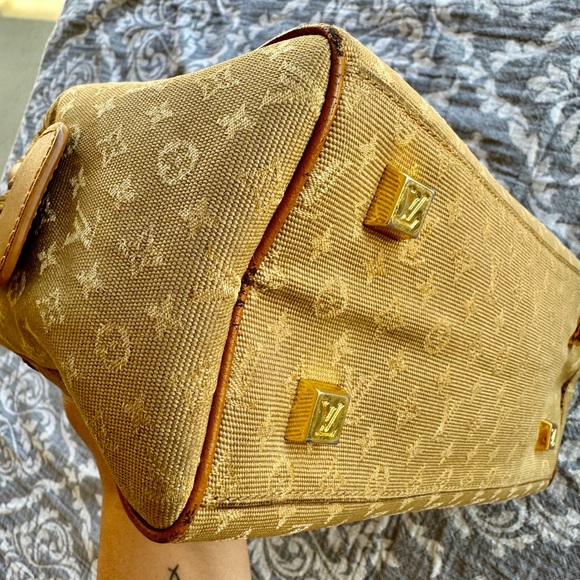 Louis Vuitton Mini Lin Yellow Denim Josephine Purse WITH Matching Wallet - Picture 13 of 17